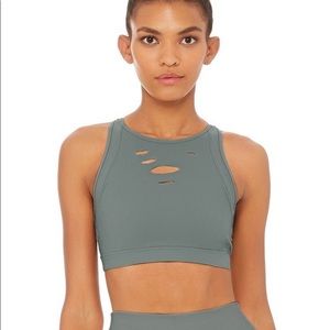 ALO Ripped Warrior Bra (concrete)